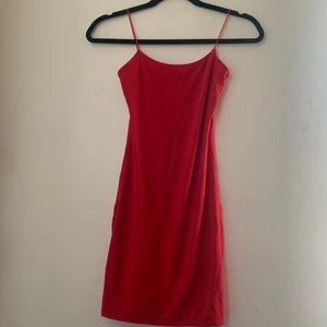 red tank dress